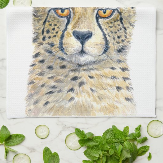 Cheetah Geschirrtuch (Gefaltet)