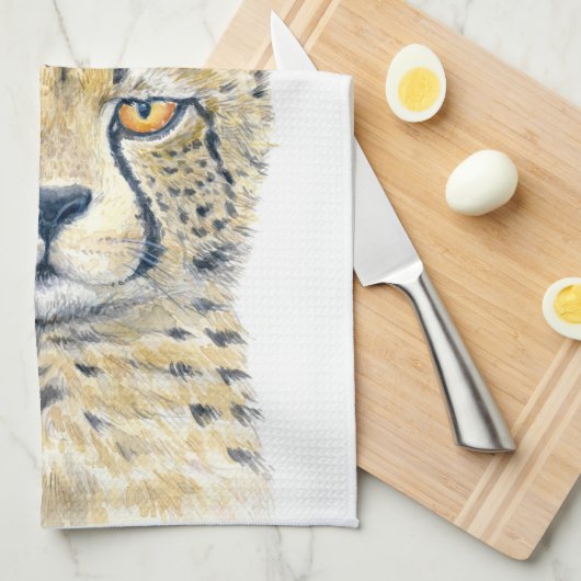Cheetah Geschirrtuch (Viertel Falte)