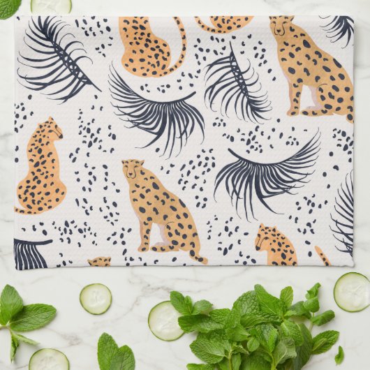 Cheetah Geschirrtuch (Gefaltet)