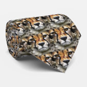 Cheetah-Gesichts-Krawatte Krawatte (Gerollt)