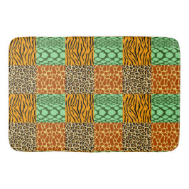 Cheetah, Giraffe, Tiger und Schlange Badematte