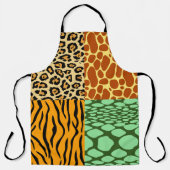 Cheetah, Giraffe, Tiger und Schlange Schürze (Vorderseite)
