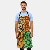 Cheetah, Giraffe, Tiger und Schlange Schürze (Getragen)