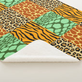 Cheetah, Giraffe, Tiger und Schlange Sherpadecke (3/4)
