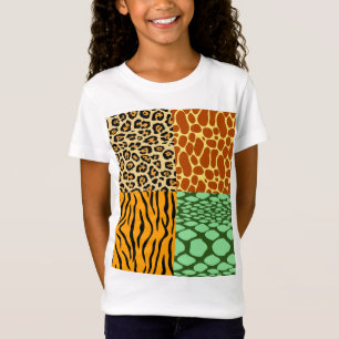 Cheetah, Giraffe, Tiger und Schlange T-Shirt