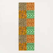 Cheetah, Giraffe, Tiger und Schlange Yogamatte (Rückseite)