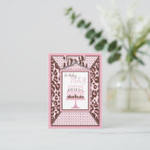 Cheetah Girl Birthday Erinnerung Card Begleitkarte (Stehend Vorderseite)