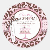 Cheetah Girl Business Sticker (Vorderseite)