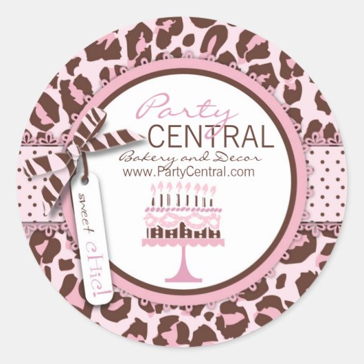 Cheetah Girl Business Sticker (Vorderseite)