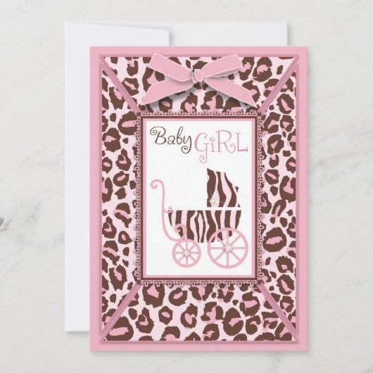 Cheetah Girl Card Rosa A2 (Vorderseite)