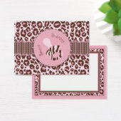 Cheetah Girl Geschenk Tag Pink B (Schreibtisch)