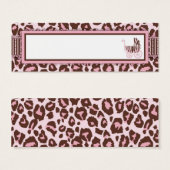 Cheetah Girl Geschenkkarte Pink A (Vorne & Hinten)