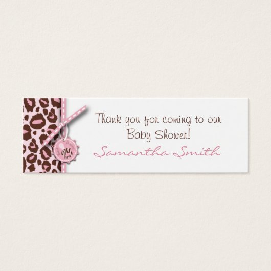 Cheetah Girl Geschenkkarte Pink B (Vorderseite)