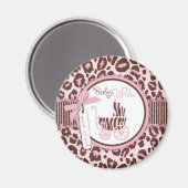 Cheetah Girl Magnet Pink A (Vorderseite/Rückseite)