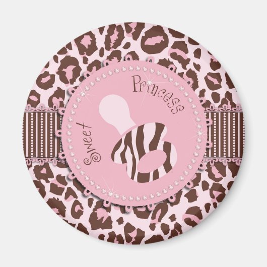Cheetah Girl Magnet Pink B (Vorne)
