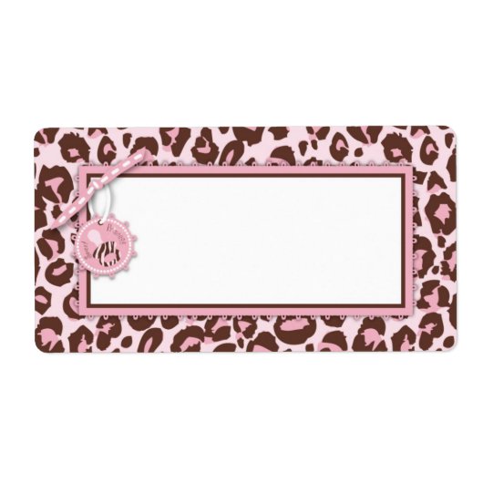 Cheetah Girl Name Tag Pink A (Vorne)