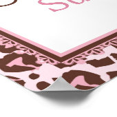 Cheetah Girl Party Banner B Poster (Ecke)