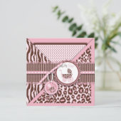 Cheetah Girl Square Pink C (Stehend Vorderseite)