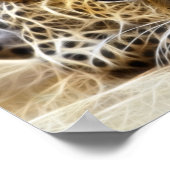Cheetah Glows Electric Poster (Ecke)
