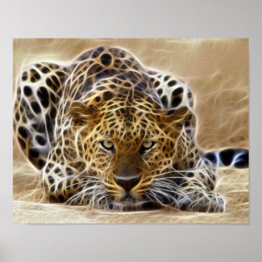 Cheetah Glows Electric Poster (Vorne)
