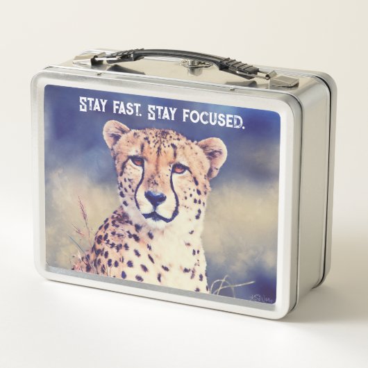 Cheetah Grace Lunch Box - Custom Gift (Rückseite)