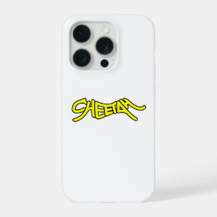 Cheetah Graffiti Style Typografie Fett Gelb iPhone 15 Pro Hülle