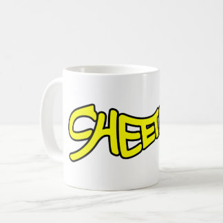 Cheetah Graffiti Style Typography Bold Yellow Kaffeetasse