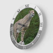 Cheetah Große Wanduhr (Winkel)