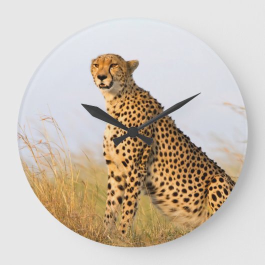 Cheetah Große Wanduhr (Vorderseite)
