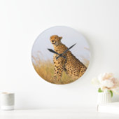 Cheetah Große Wanduhr (Zuhause)