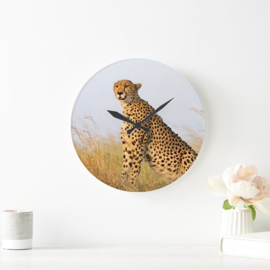 Cheetah Große Wanduhr (Zuhause)
