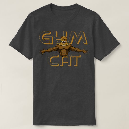 Cheetah Gym Cat T-Shirt (Design vorne)