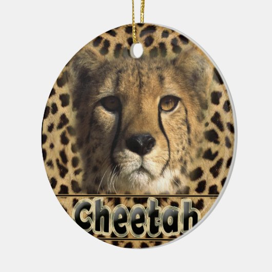 CHEETAH HEAD KERAMIK ORNAMENT (Links)