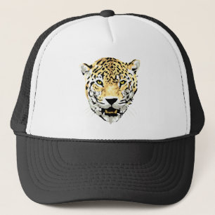 Cheetah Head Zeichnend Truckerkappe