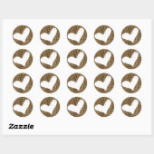 Cheetah Heart Sticker (Blatt)