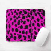 Cheetah Hot Pink Mousepad (Mit Mouse)