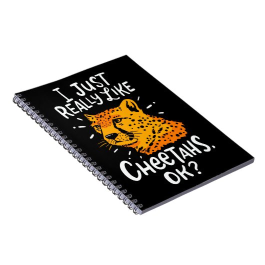 CHEETAH: Ich mag Cheetahs einfach nur Notizblock (Rechte Seite)