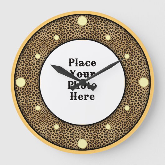 Cheetah, Ihr Foto Wall Uhr (Vorderseite)