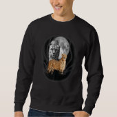 Cheetah Illustration Moon Cheetah 1 Sweatshirt (Vorderseite)