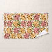 Cheetah Jungle Pflanze Grüne Korallen Grün Badhandtuch Set (Handtuch)