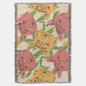 Cheetah Jungle Pflanze Grüne Korallen Grün Decke (Vorderseite Vertikal)