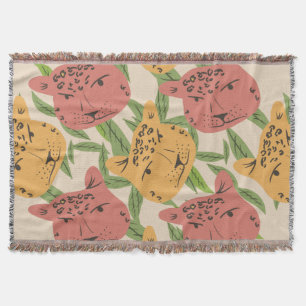 Cheetah Jungle Pflanze Grüne Korallen Grün Decke