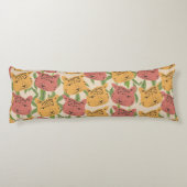 Cheetah Jungle Pflanze Grüne Korallen Grün Seitenschläferkissen (Rückseite)