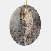 Cheetah Junting Keramik Ornament (Rechts)