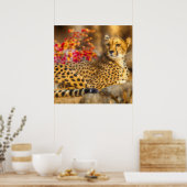 CHEETAH JUST CHILLIN POSTER (Küche)