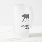 Cheetah Karo Ihre Vitale Mattglas Bierglas (VorderseiteRechts)