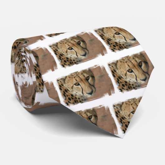 Cheetah-Katzen-Krawatte Krawatte (Gerollt)