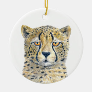 Cheetah Keramik Ornament