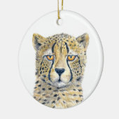 Cheetah Keramik Ornament (Links)