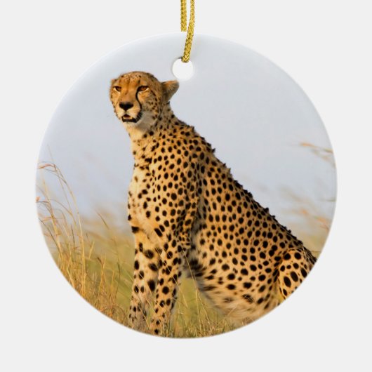 Cheetah Keramik Ornament (Vorne)